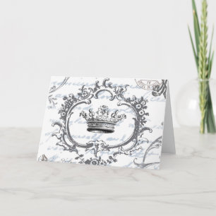 Vintage Elegant Crown...notecard Card
