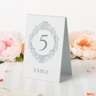 Vintage Elegant Dusty Blue Baroque Wedding