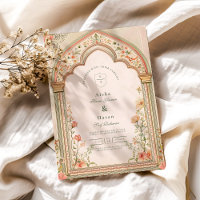 Vintage Elegant Floral Islamic Wedding
