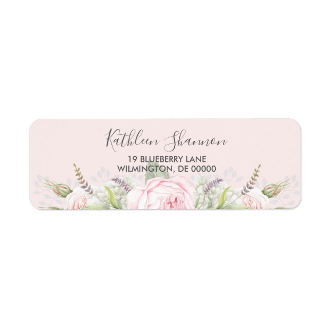 Vintage Elegant Floral Pinks Grey Any Colour (Front)