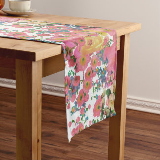 vintage elegant flowers Table Runner