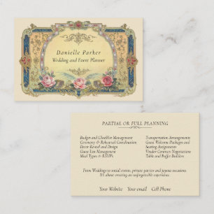 Vintage, Elegant French Country Business Card