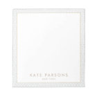 Vintage Elegant Grey Lattice Pattern Notepad