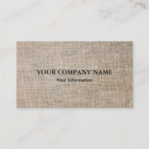 Vintage Elegant Linen Business Card
