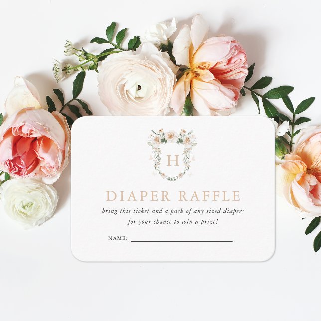Vintage Elegant | Little Princess Diaper Raffle Enclosure Card (Creator Uploaded)