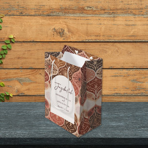 Vintage Elegant Nikkah Islamic Wedding Thank you Medium Gift Bag