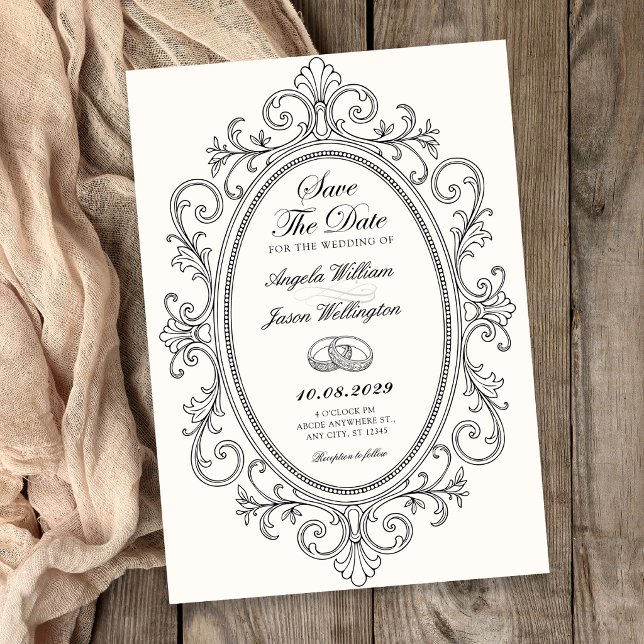 Vintage elegant ornate  invitation (Creator Uploaded)