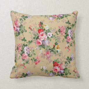 Vintage Elegant Popular Rose Floral Cushion
