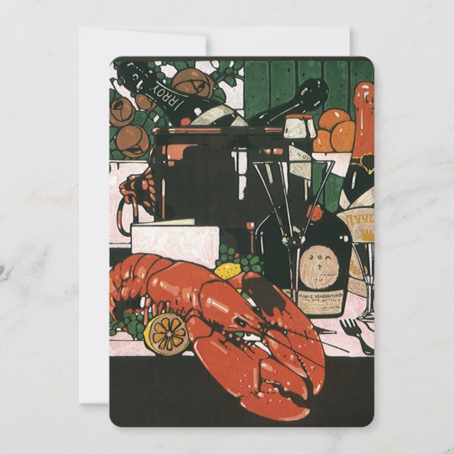 Vintage Elegant Restaurant Soft Opening Invitation (Front)