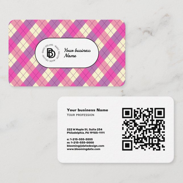 Vintage Elegant Retro – Modern  Business Card (Front/Back)