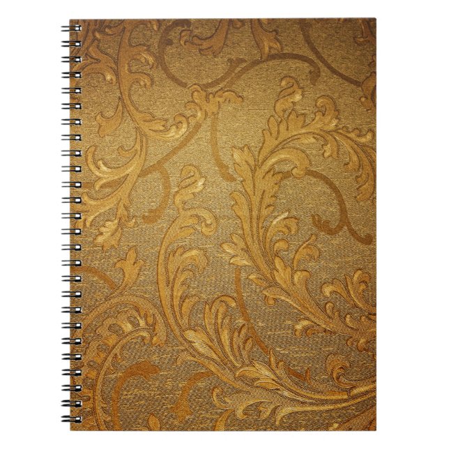 Vintage,elegant,rustic golden, victorian,velvet notebook (Front)