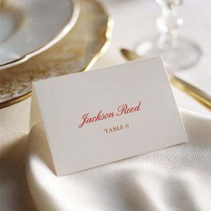 Vintage Elegant Wedding Guest Place Card