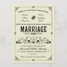 Vintage Elegant Wedding Invitation