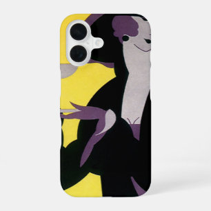 Vintage Elegant Woman Drinking Afternoon Tea Party iPhone 16 Case