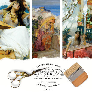 Vintage Elegant Woman Girl Decoupage Wrapping Paper Sheet