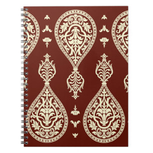 Vintage elements on a dark background notebook