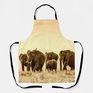 vintage elephant apron