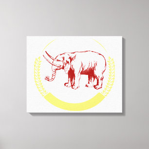 Vintage Elephant Canvas Print