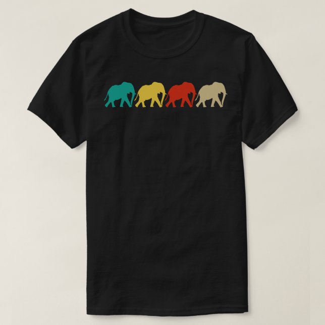 Vintage Elephants T-Shirt (Design Front)