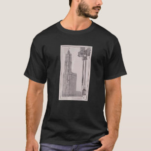 Vintage Elevator In A Skyscraper Illustrative Diag T-Shirt