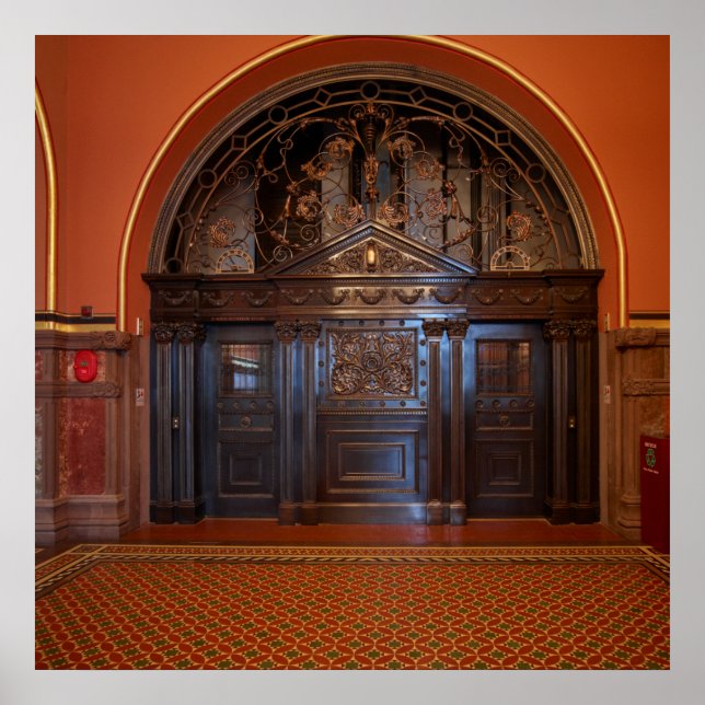 Vintage Elevator Poster (Front)