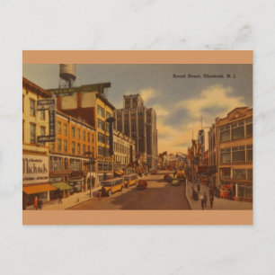 Vintage Elizabeth New Jersey Travel Post Card