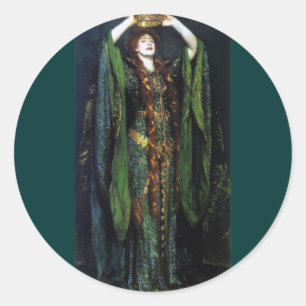 Vintage Ellen Terry as Lady Macbeth Classic Round Sticker