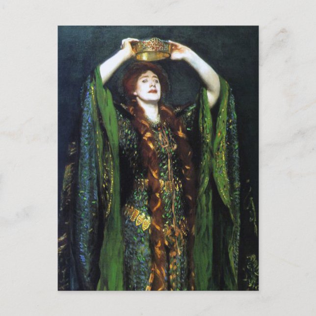 Vintage Ellen Terry as Lady Macbeth Postcard (Front)