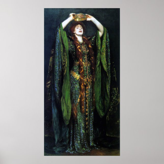 Vintage Ellen Terry as Lady Macbeth Print (Front)
