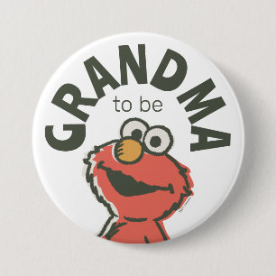 Vintage Elmo Baby Shower Grandma To Be 7.5 Cm Round Badge