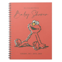 Vintage Elmo Baby Shower Guest & Gift List