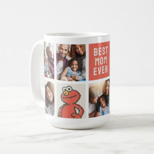 Vintage Elmo Best Mum - Photo Collage Coffee Mug
