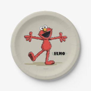 Vintage Elmo Paper Plate