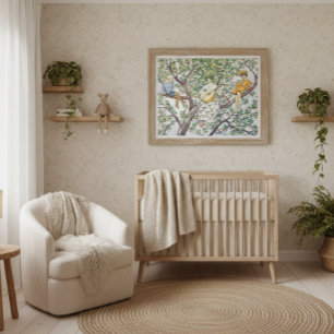 Vintage Elsa Beskow Enchanted Garden  Poster