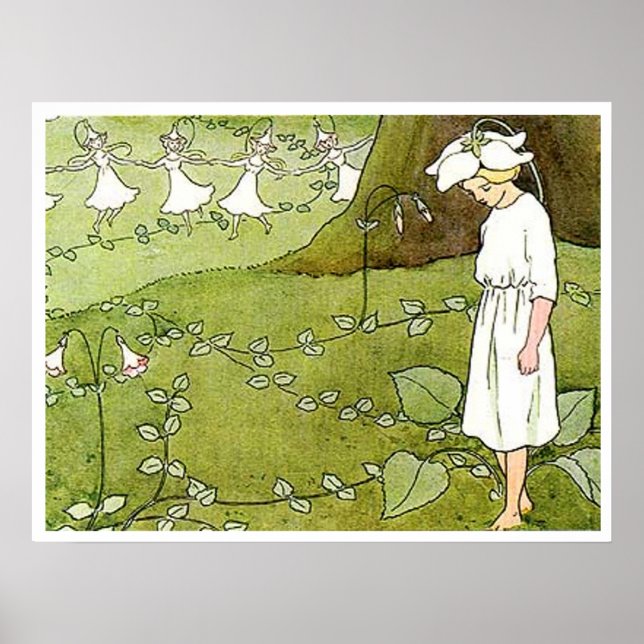 Vintage Elsa Beskow Fairy Ring Poster (Front)