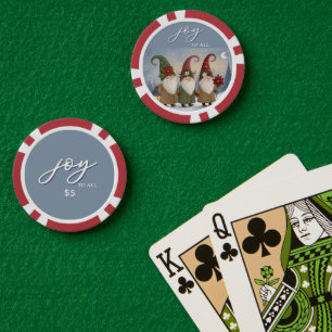 Vintage Elves "Joy To All" Poker Chip