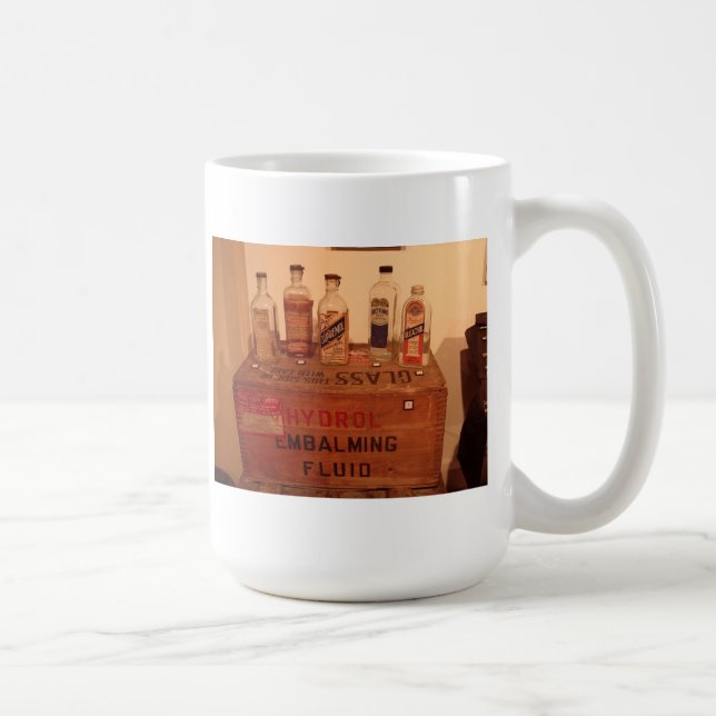 Vintage Embalming Fluid Photo Coffee Mug (Right)