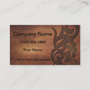 Vintage Embossed Design Texture Business Card