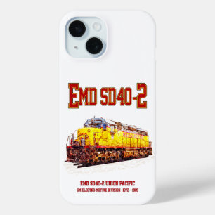 Vintage EMD SD40-2 Diesel Locomotive iPhone 15 Case