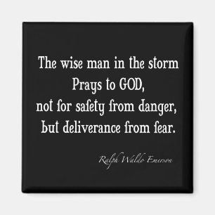 Vintage Emerson Inspirational Courage Quote Magnet