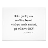 Vintage Emerson Inspirational Growth Mastery Quote