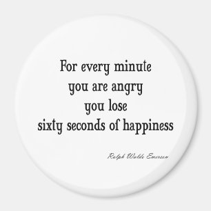Vintage Emerson Inspirational Happiness Quote Magnet