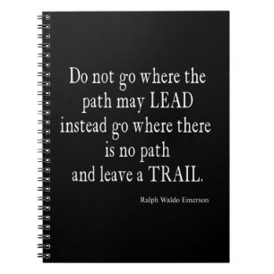 Vintage Emerson Inspirational Leadership Quote Notebook