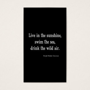 Vintage Emerson Live in Sunshine Quote