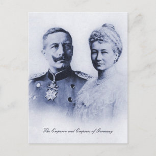 Vintage Emperor and Empress of Germany Postcard