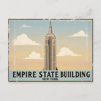 Vintage Empire State Building, New York Postcard