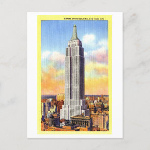 Vintage Empire State Building Postcard