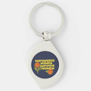 Vintage Empowered Women Empower Women Retro Femini Key Ring