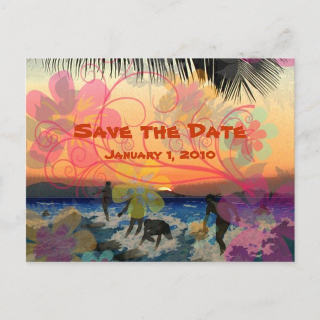 Vintage  en retro, Save the Date postcard (Front)