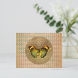 Vintage Enchanted Butterfly  Postcard